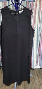 (2965) Perfectly Plus Women's Size 2X, Black Dress, aprox. 49 in. Long